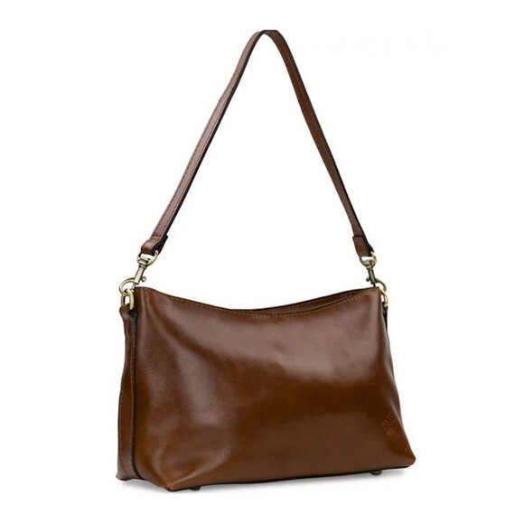 Elegant Brown Leather Shoulder Bag - Picture 2 of 13